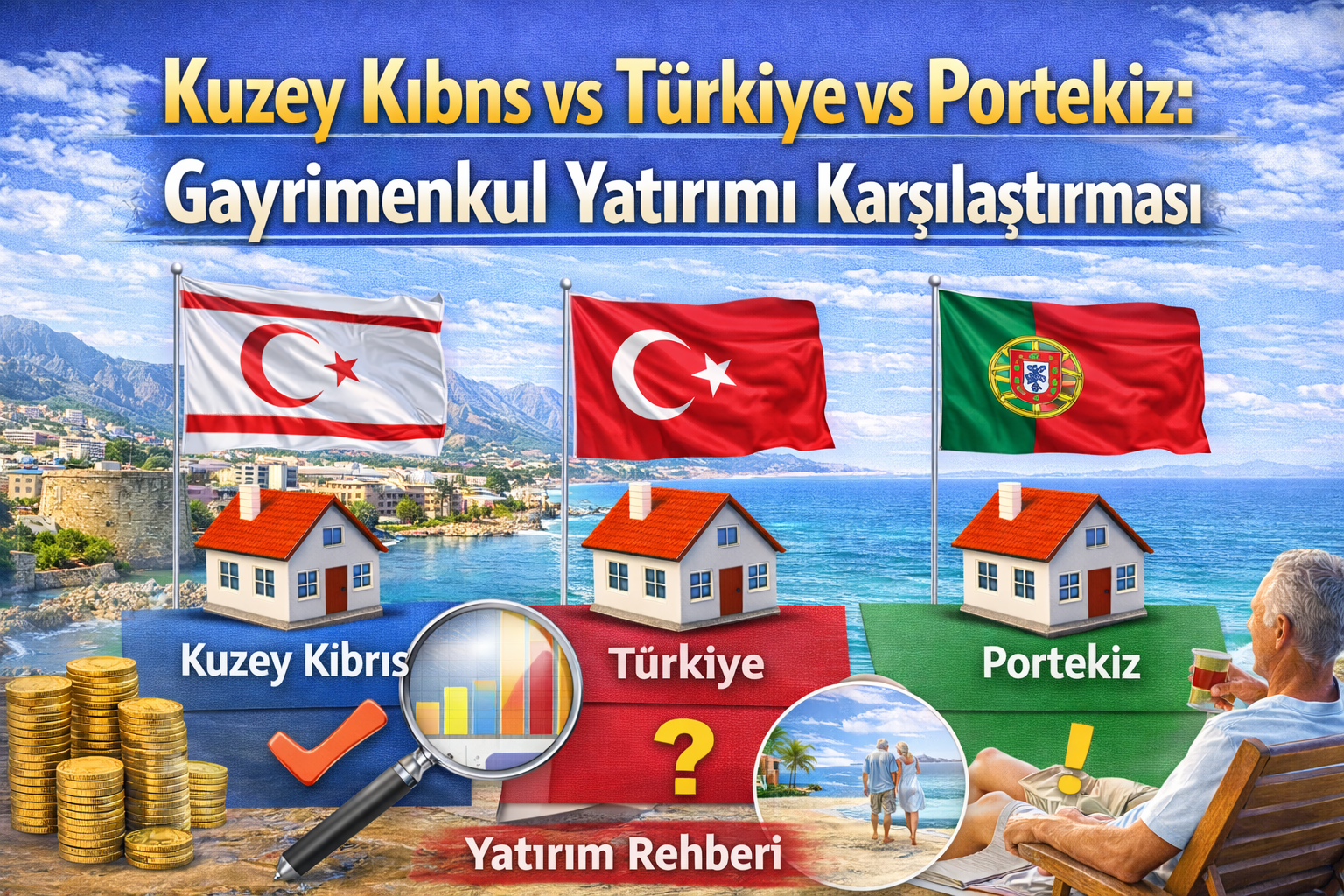 North Cyprus vs Turkey vs Portugal: Property Investment Comparison