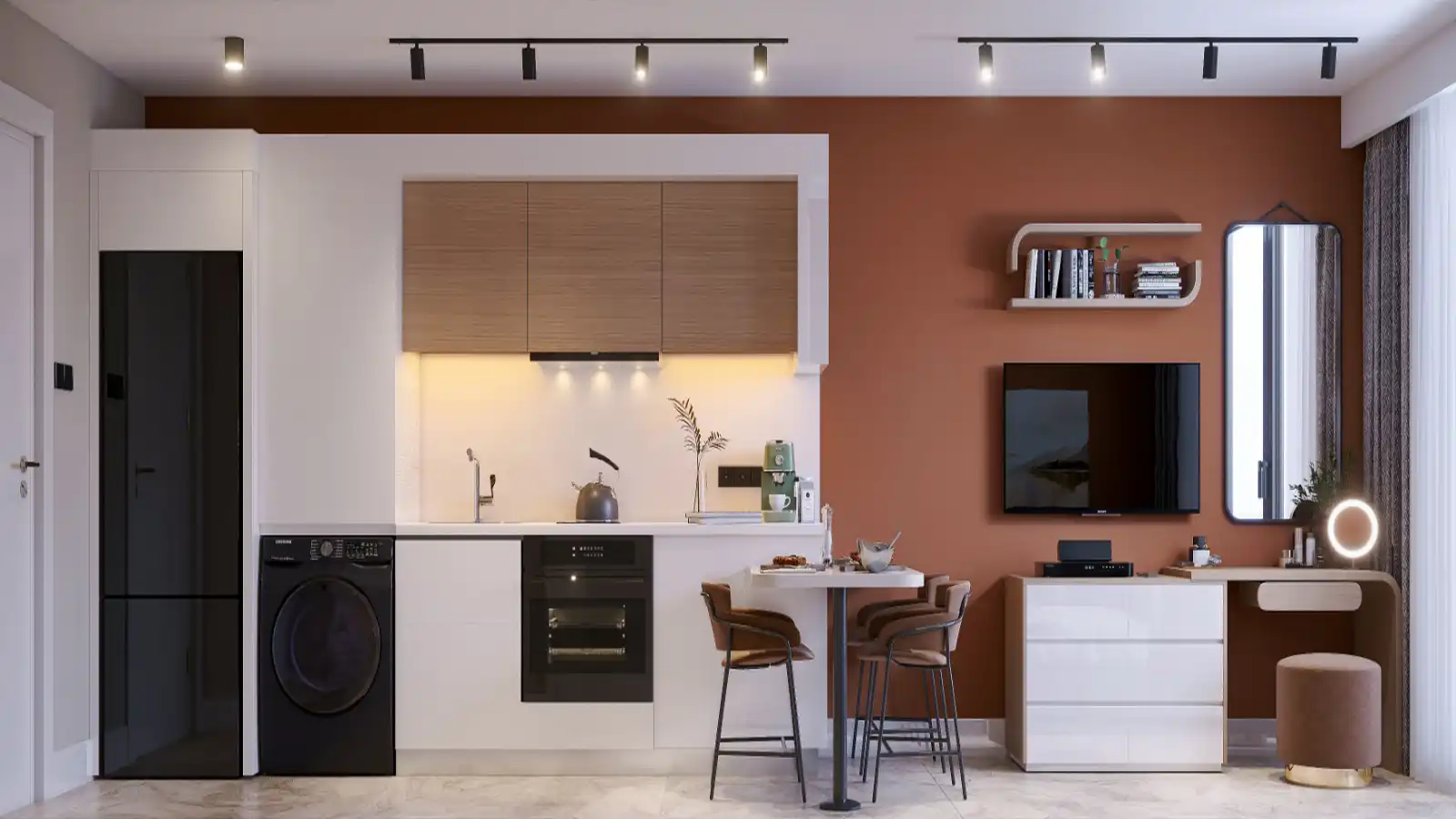 Salamis'de Modern Tasarımlı 1+1 Satılık Daire – Yaşam için İdeal - Tapusu Hazır