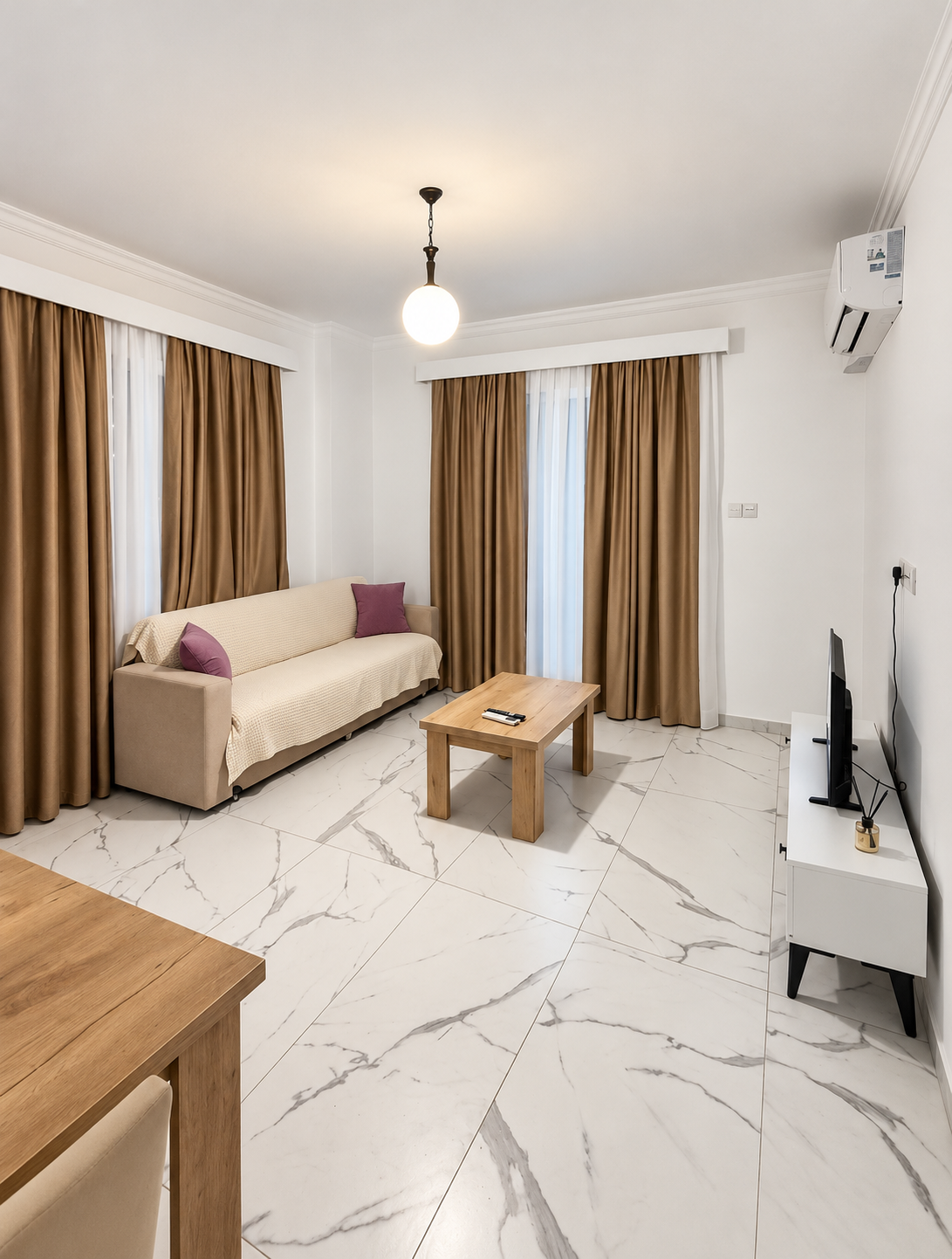 İskele Long Beach'de 1+1 Kiralık Daire