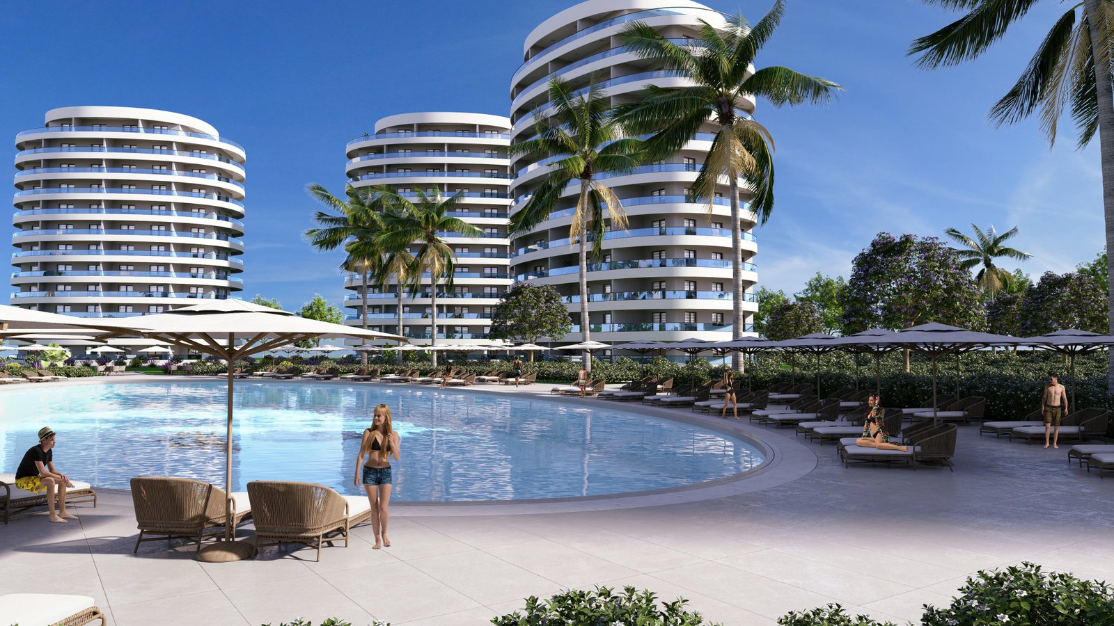 İskele Long Beach'de Muhteşem Fırsat 1+0 Studio Daire